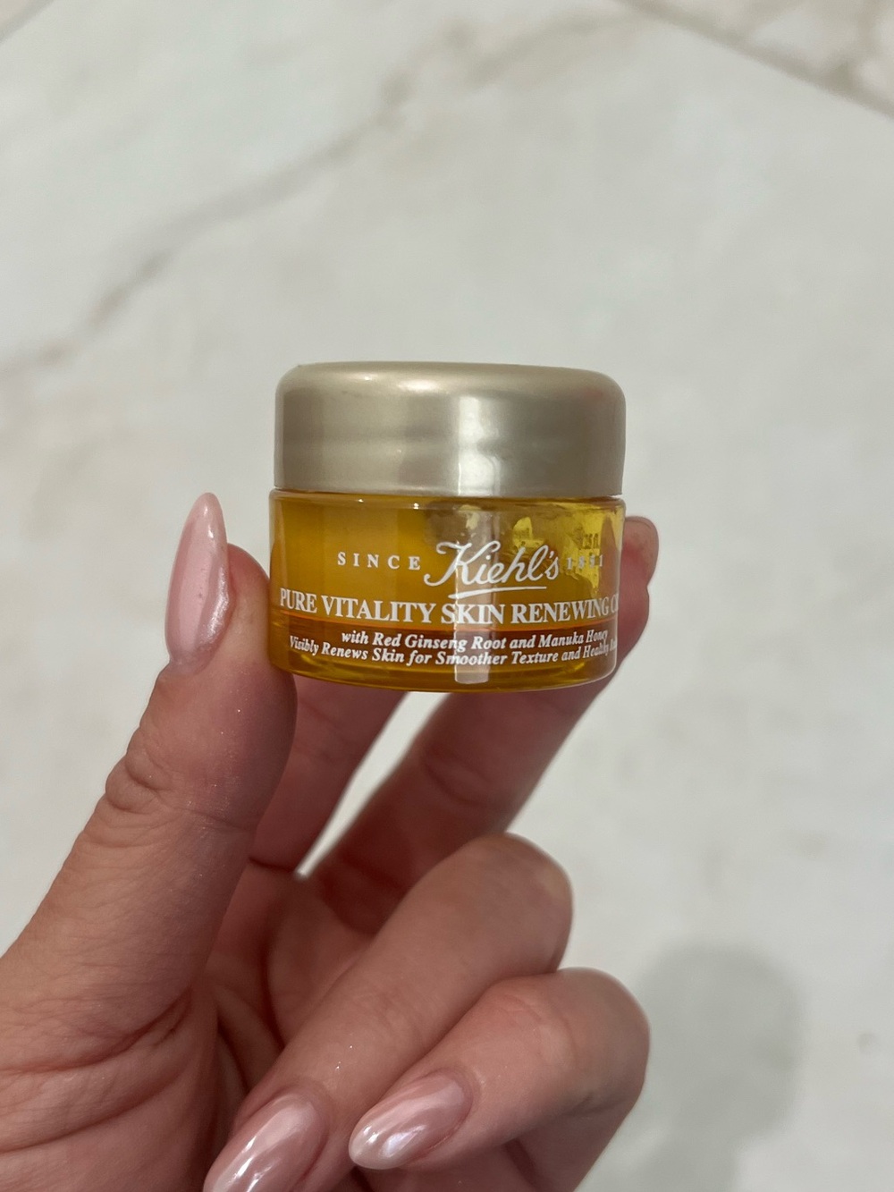 Kiehl's Pure Vitality Skin Renewing Cream Jar - Yellow and Gold